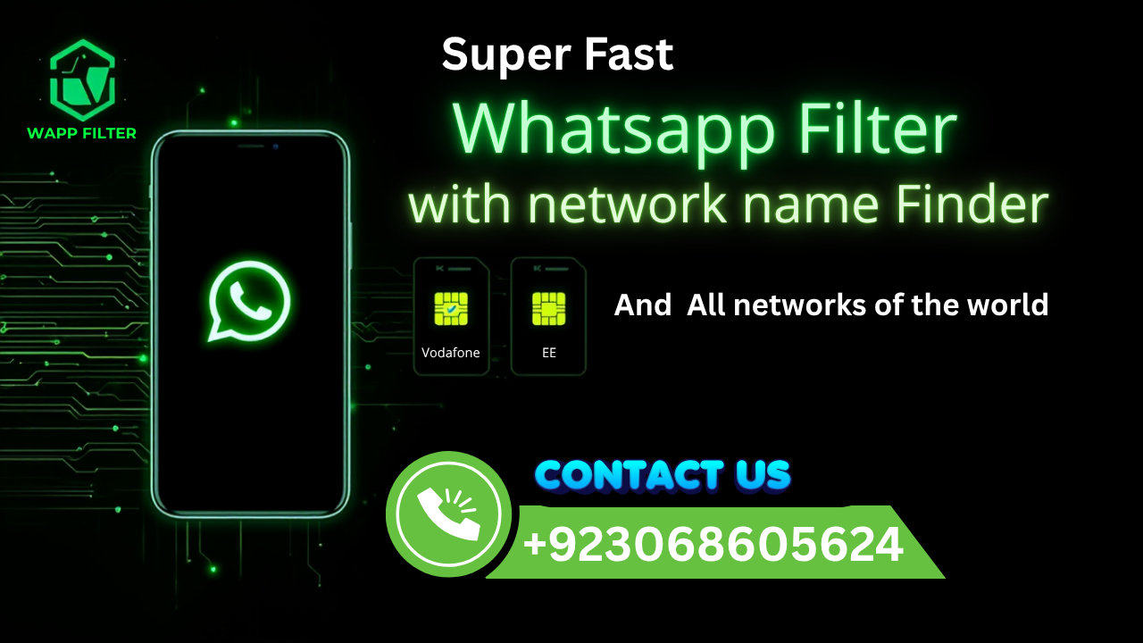 Wapp Filter | Fast WhatsApp Filter with Network Detection | Best Tool for Marketers 2025